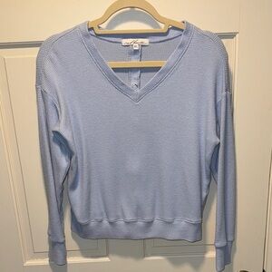 Light Blue V-Neck Sweater